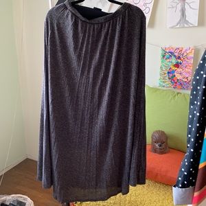 Long dark brown skirt- Wallpapher